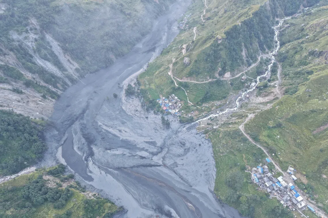 Authorities rescued 96 people after a landslide on Oct 11 in Gorkha district blocked the Budhi Gandaki River, leading to downstream flooding.