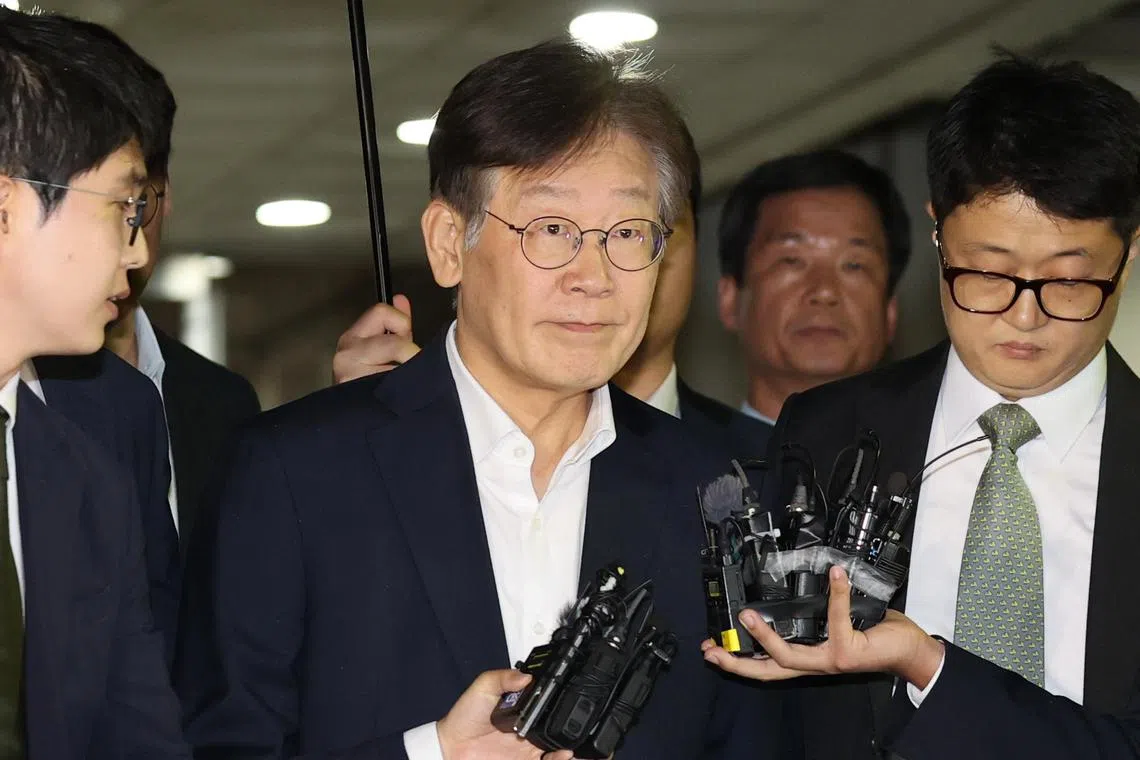 Lee was the Democratic Party's nominee for the presidential election in 2022, and prosecutors are seeking to arrest him on corruption charges. 