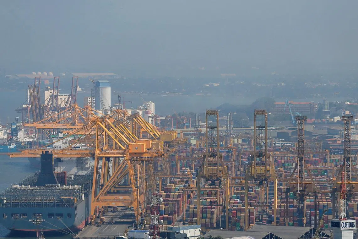 FILE PHOTO: A general view of the main port is seen in Colombo, Sri Lanka January 11, 2019. 
