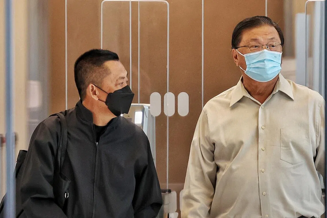 Wong Kok Seng (right), 72, visited China while Tan Seng Cheh, 64, travelled to places such as Japan.