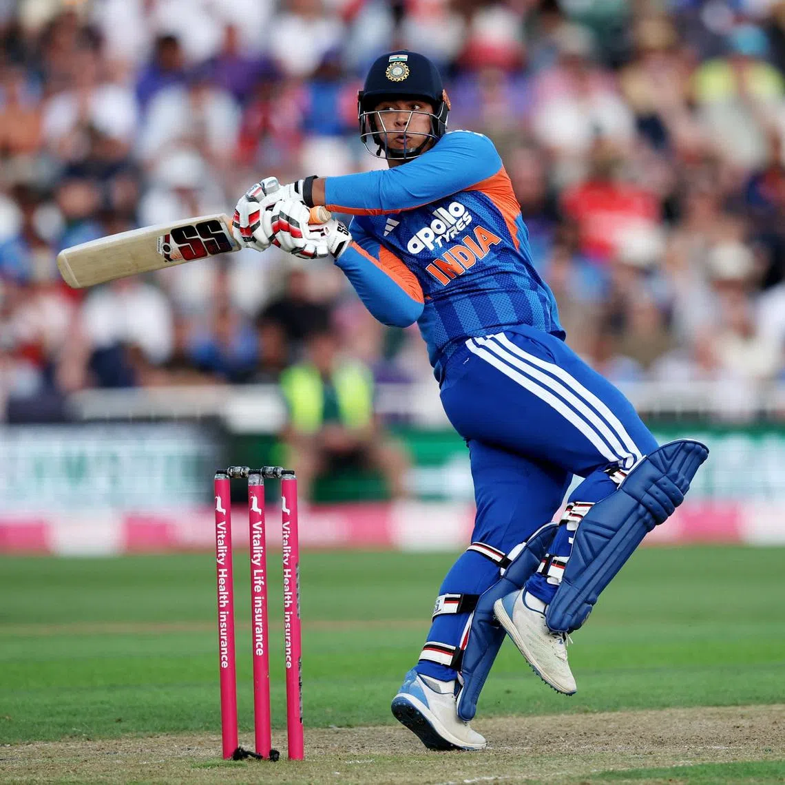 Cricket - Third T20 International - England v India - Trent Bridge Cricket Ground, Nottingham, Britain - July 7, 2026 India's Vaibhav Sooryavanshi in action Action Images via Reuters/Andrew Boyers