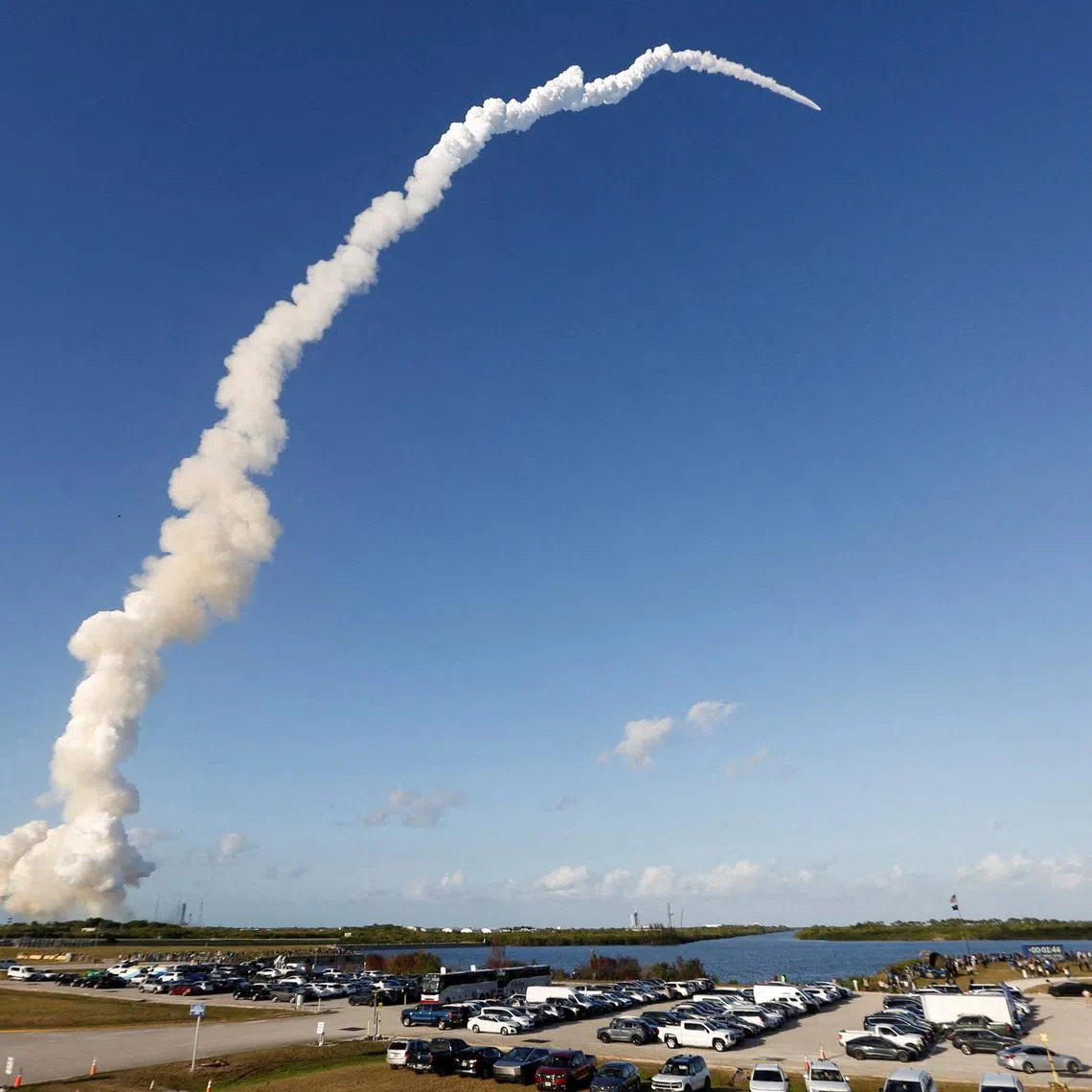 Artemis II lifted off from NASA’s Kennedy Space Center in Florida aboard the Space Launch System, the most powerful rocket the agency has ever flown.
