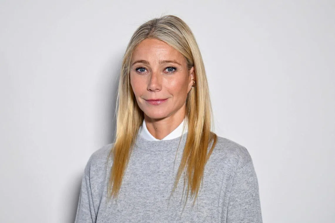 US actress Gwyneth Paltrow attends the Michael Kors Spring/Summer 2026 collection show in New York City, on Sept 11.