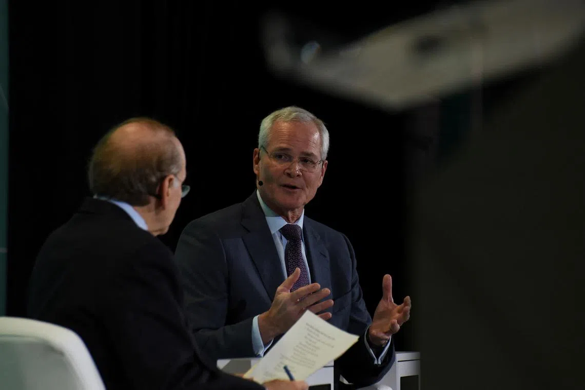 Mr Darren Wood’s pay totaled S$47.5 million last year, driven mostly by stock awards,