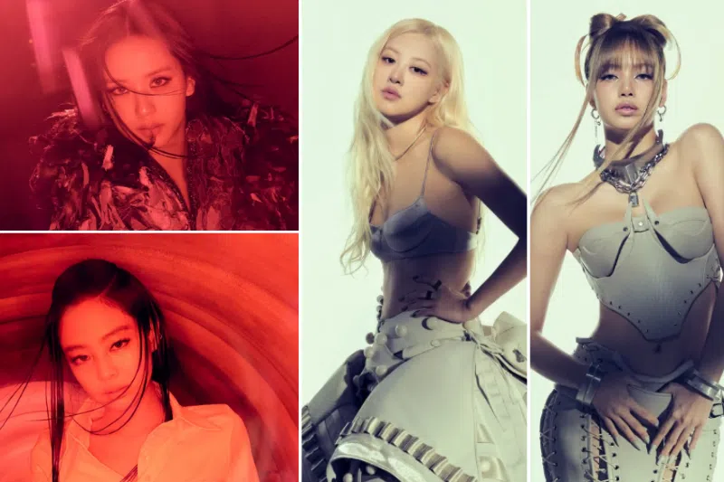 Two sets of posters for BlackPink’s upcoming third mini-album feature two striking contrasts in style and colour tones.
