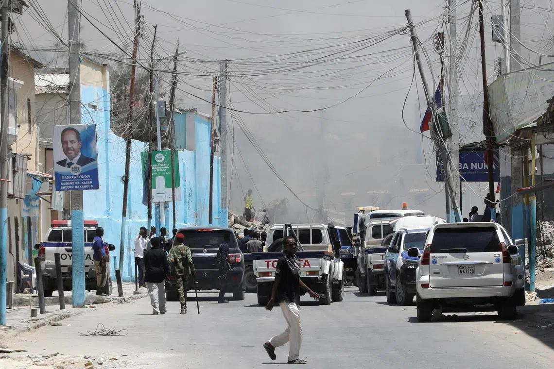 Somali militants target presidential convoy in bomb attack, president ...