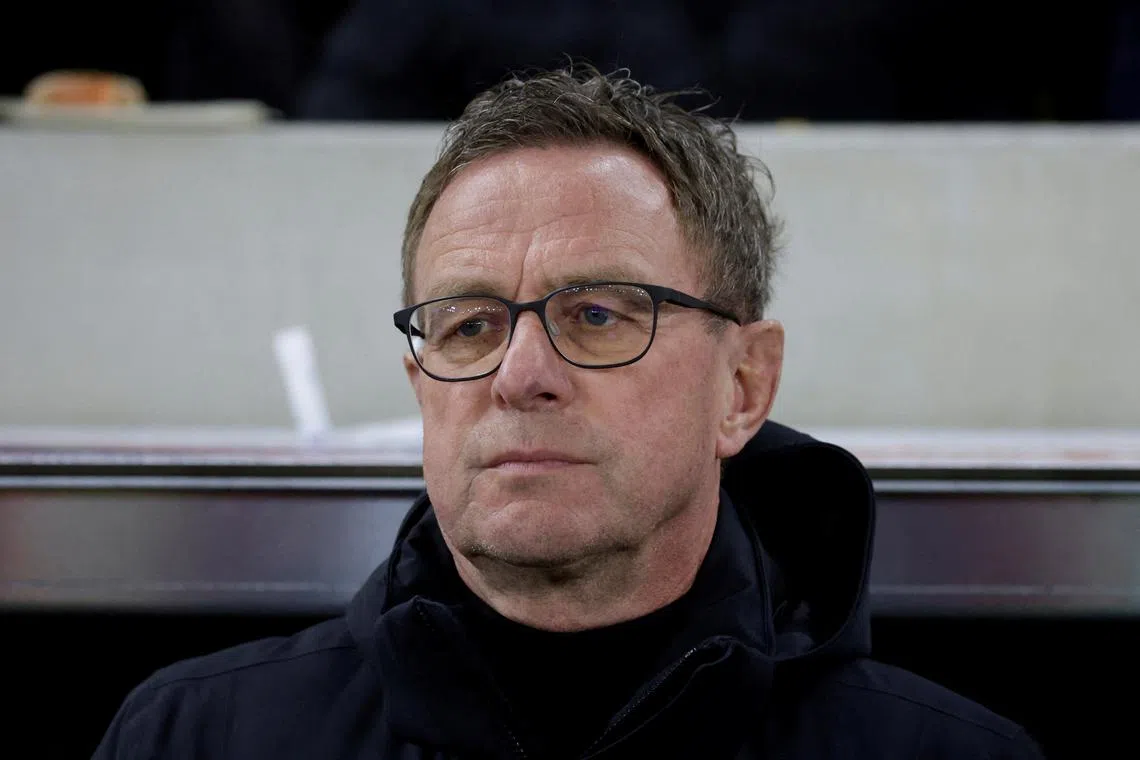 FILE PHOTO: Soccer Football - UEFA Euro 2024 Qualifier - Group F - Austria v Estonia - Raiffeisen Arena, Linz, Austria - March 27, 2023 Austria coach Ralf Rangnick before the match REUTERS/Leonhard Foeger/File Photo