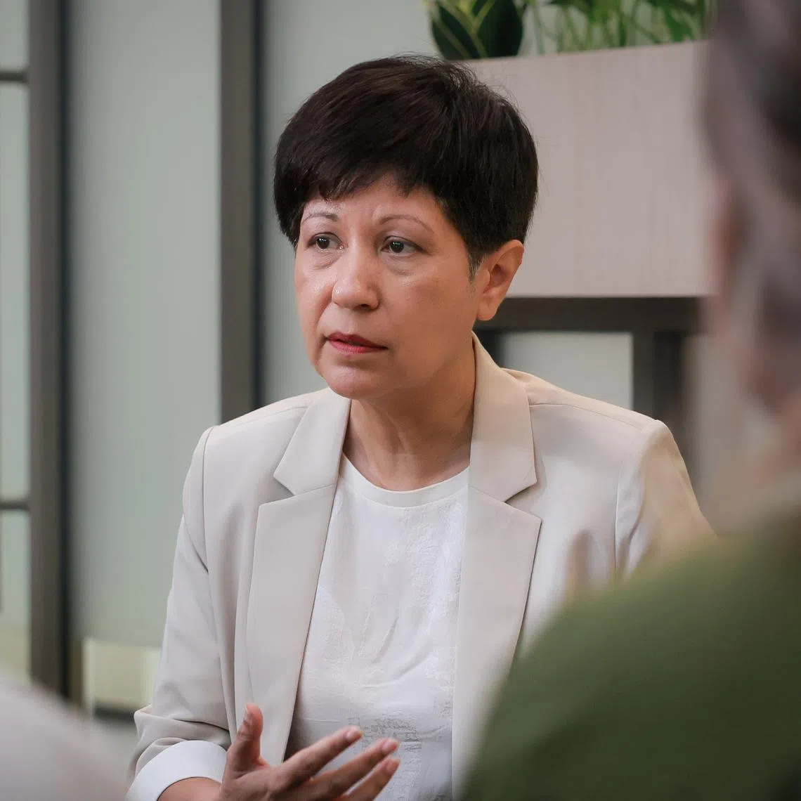 Minister in the Prime Minister’s Office Indranee Rajah said one indicator of success would be to reduce the “maternity penalty” faced by women.