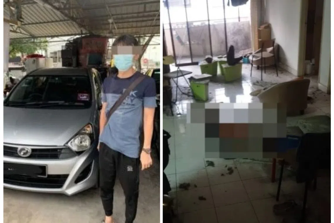 A driver (left) was found dead after he was locked up inside a condo unit he was renting in Petaling Jaya for about a month.
