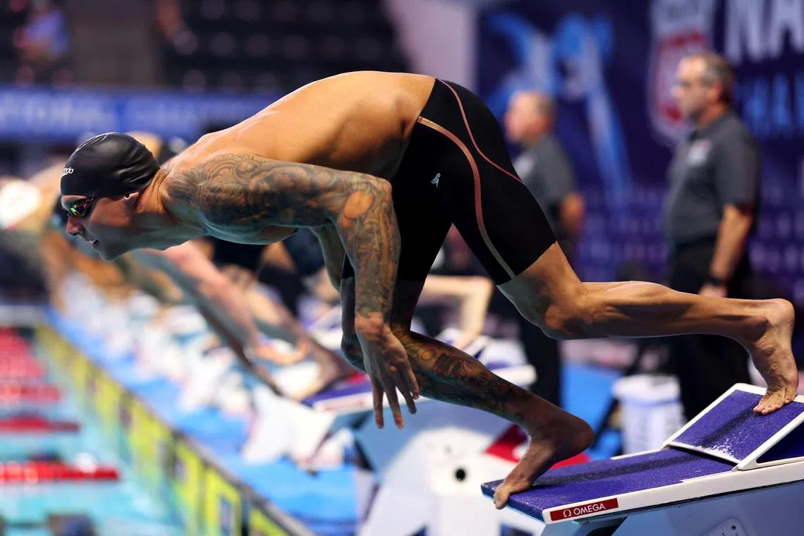 Caeleb Dressel's best finish in four events at the recent United States national championships. was third in the 50m butterfly, not good enough to qualify for the upcoming world championships in Japan.