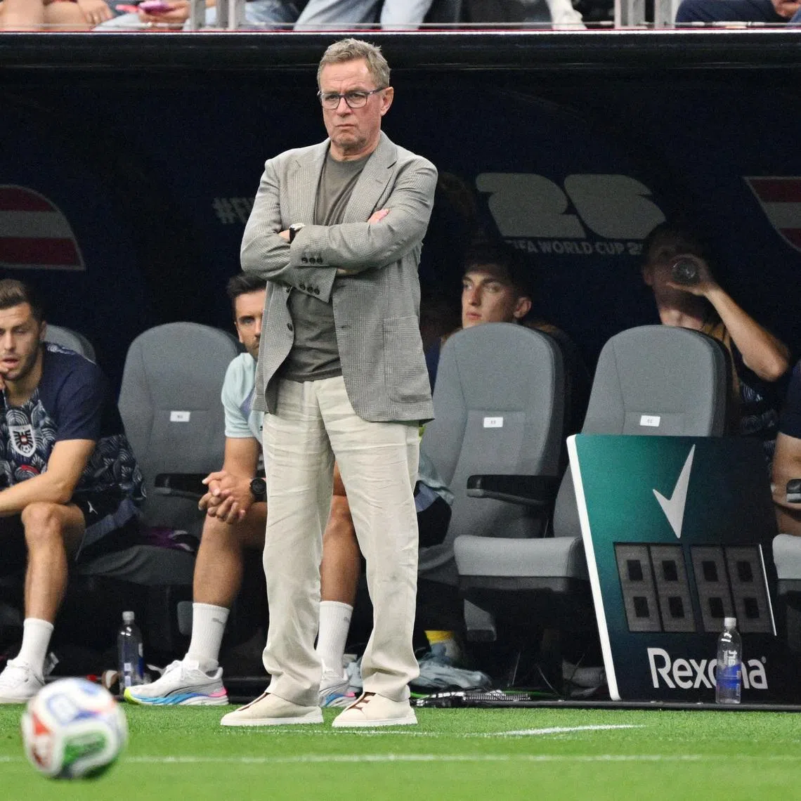Soccer Football - FIFA World Cup 2026 - Group J - Argentina v Austria - Dallas Stadium, Arlington, Texas, U.S. - June 22, 2026 Austria coach Ralf Rangnick IMAGN IMAGES via Reuters/Jerome Miron