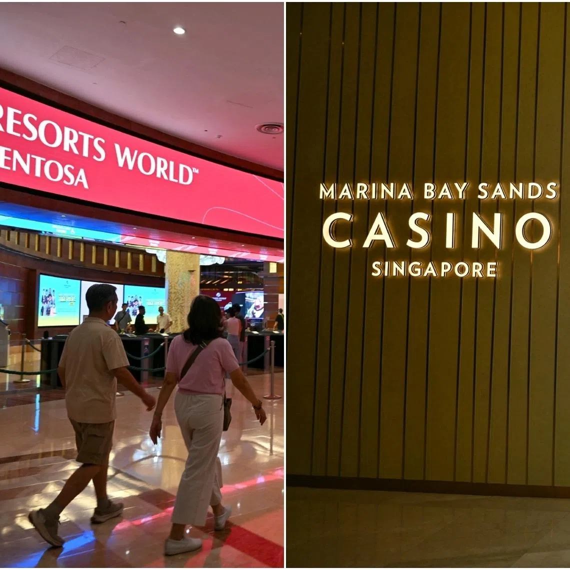 Between April 1, 2023, and March 31, 2025, 120 individuals under exclusion orders were allowed to enter the two local casinos in Resorts World Sentosa and Marina Bay Sands.