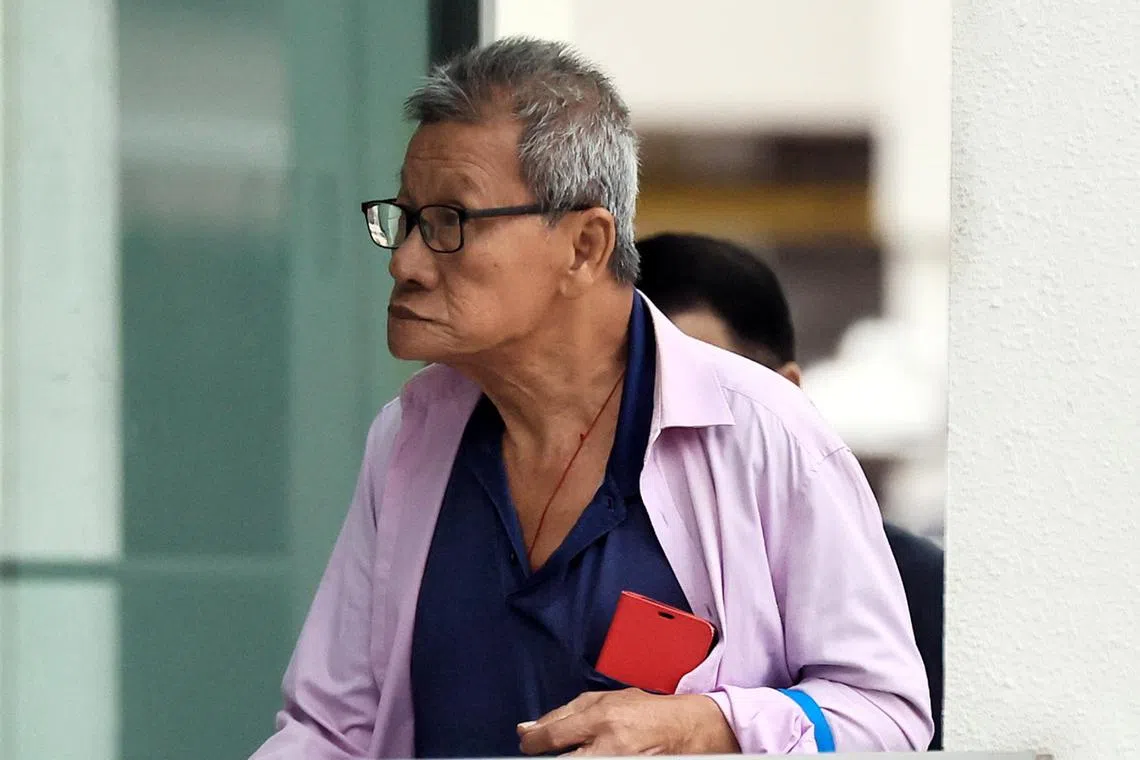 In an unrelated incident, Lee Ah Cheng splashed a mixture of bleach and water at his 66-year-old male friend during a dispute.