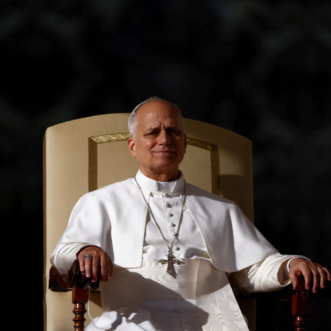 FILE PHOTO: Pope Leo XIV holds an audience for the Jubilee in Saint Peter's Square at the Vatican, December 20, 2025. REUTERS/Vincenzo Livieri/File Photo