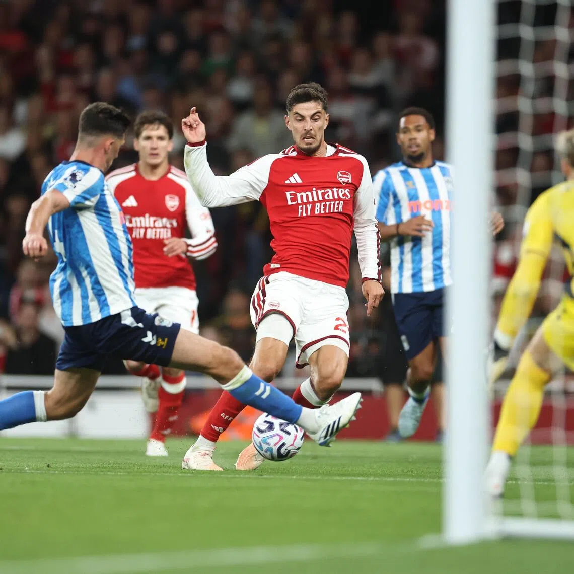 Kai Havertz of Arsenal during the English Premier League match against Coventry City on Aug 21.