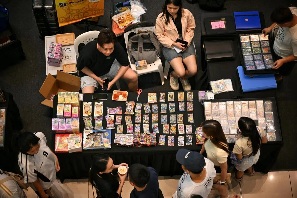 CTRL-ALT Play Show took over nearly the entire first floor of Leisure Park Kallang, with more than 70 booths and a focus on trading cards, sealed packs and professionally graded “slabs”.