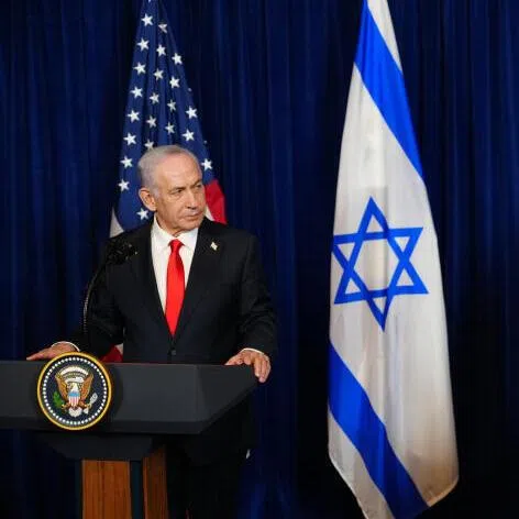 US President Donald Trump (right) with Israeli Prime Minister Benjamin Netanyahu at Mar-a-Lago last December. Relations between the two leaders have soured over the US-Iran deal.