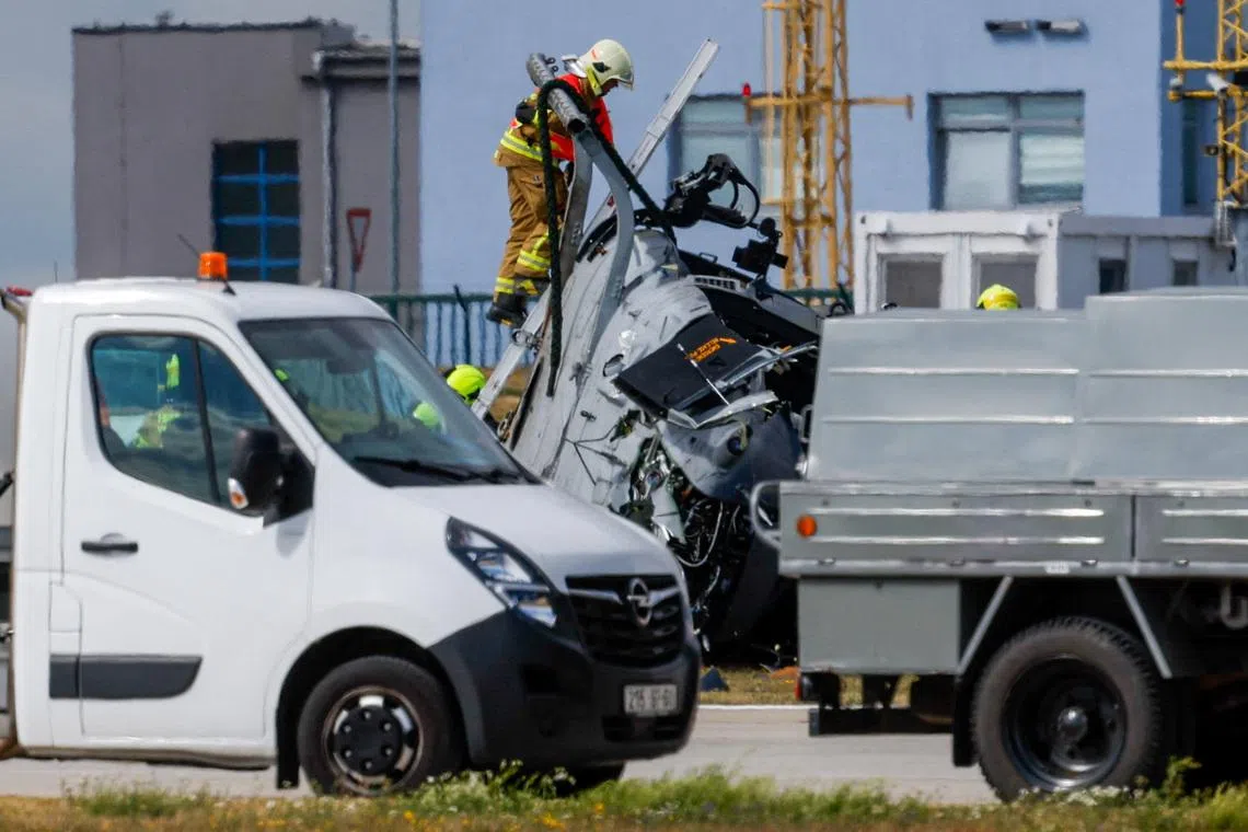Czech army helicopter with five soldiers on board crashes, one dead