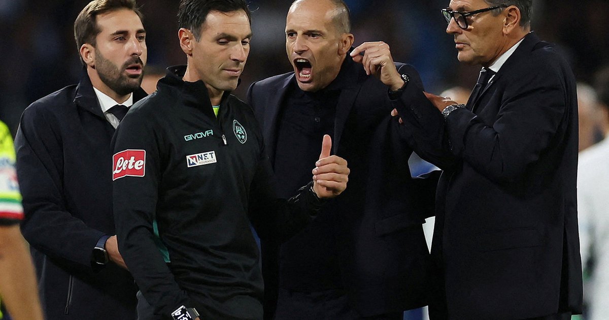 Napoli coach Allegri handed two-match ban over outbursts in Roma clash