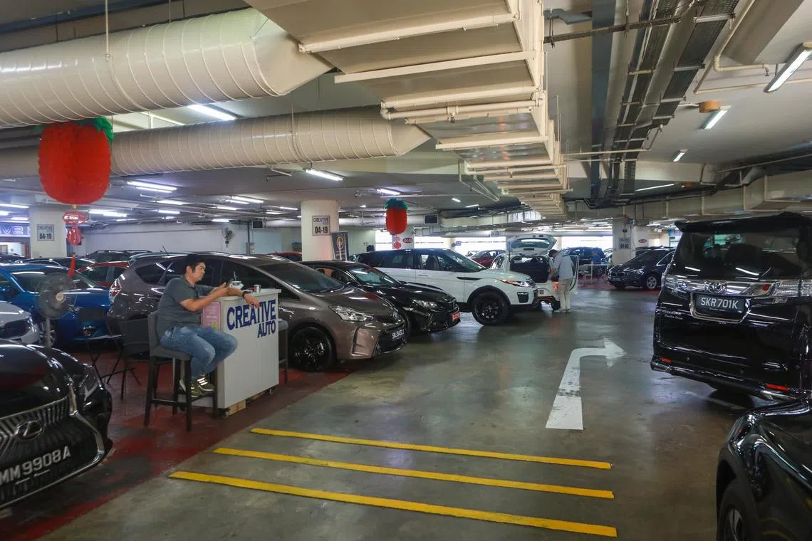 Fewer used cars were sold in the first two months of 2023, but the drop was less severe than the reduction in number of new cars registered.