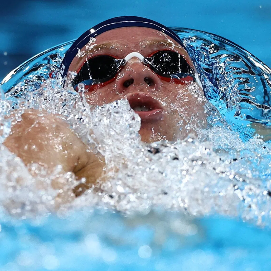 Paris 2024 Olympics - Swimming - Men's 200m Individual Medley - Heats - Paris La Defense Arena, Nanterre, France - August 01, 2024.  Leon Marchand of France in action. REUTERS/Ueslei Marcelino