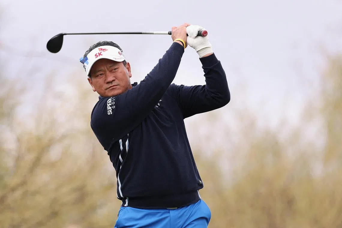 K.J. Choi of South Korea competing at the Cologuard Classic  in Arizona on March 7, 2025.