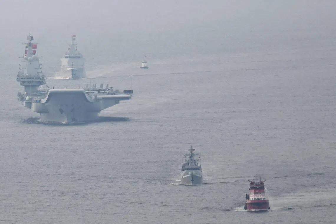 Commissioned in 2019, the more than 300m Shandong is China’s second carrier and key to the country’s regional ambitions.