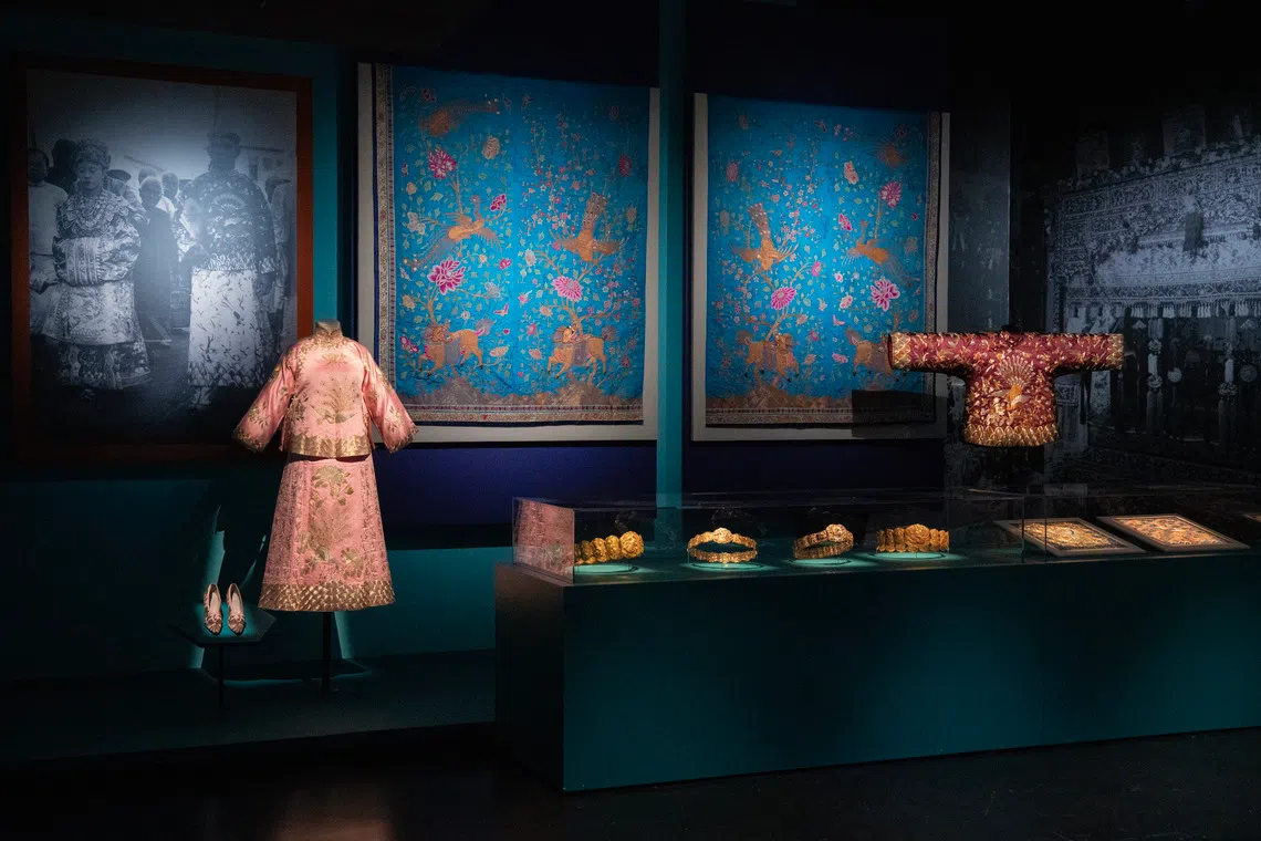Peranakan items featuring the peacock as a symbol of luxury and status. 