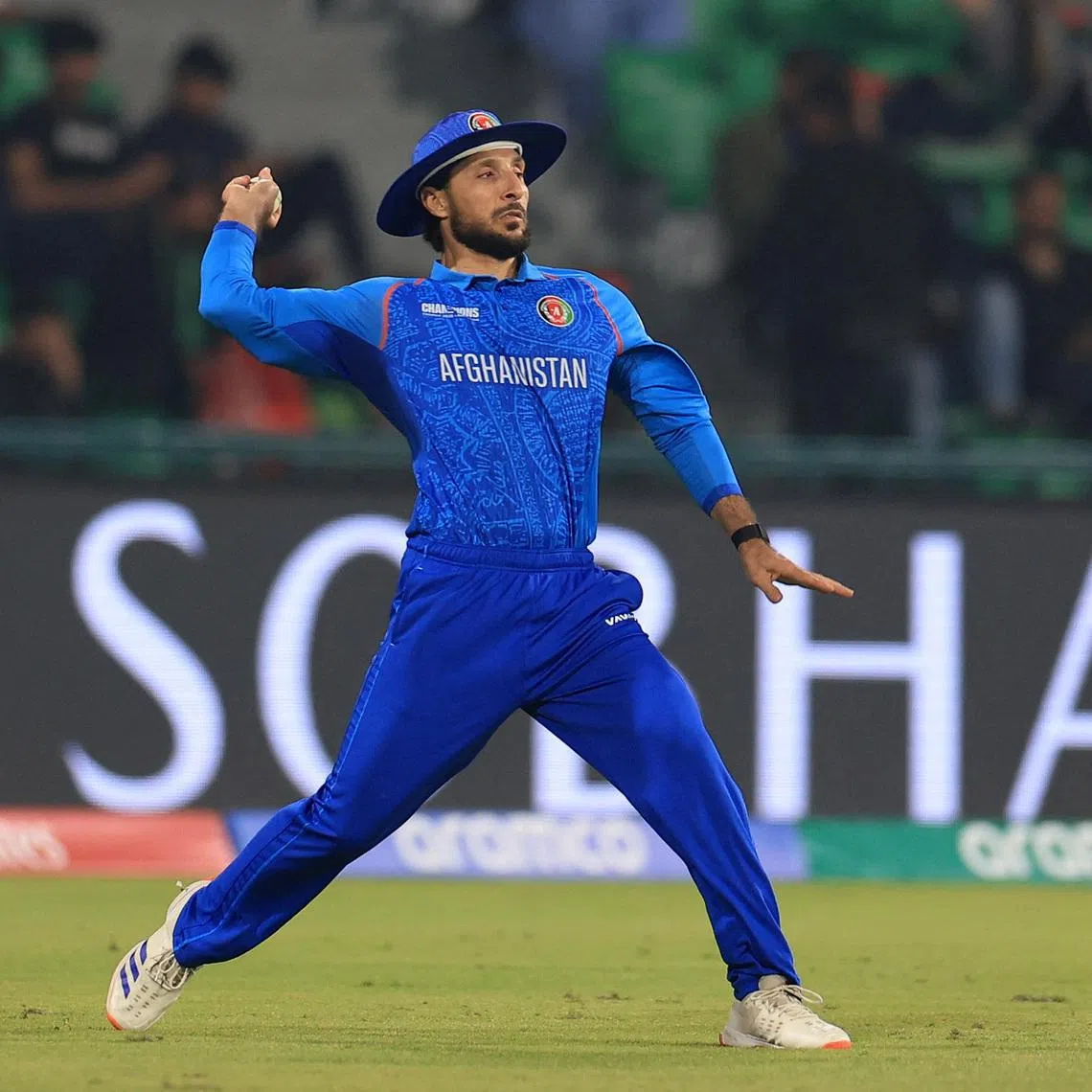 Cricket - ICC Men's Champions Trophy - Group B - England v Afghanistan - Gaddafi Stadium, Lahore, Pakistan - February 26, 2025 Afghanistan's Rahmat Shah in action REUTERS/Akhtar Soomro