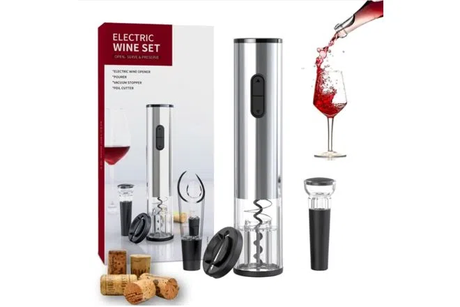 Vinventure Electric Wine Opener Set