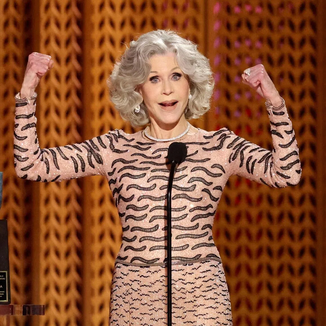 Jane Fonda heads the Committee for the First Amendment, a group her father formed in 1947.
