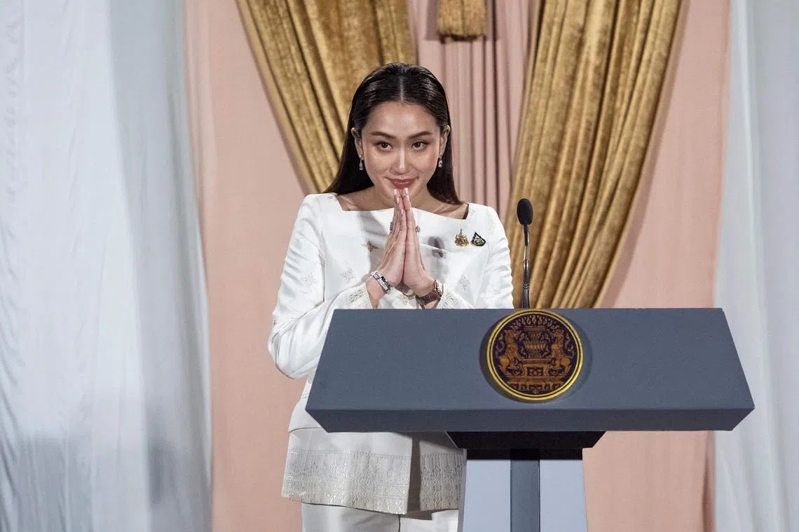 Ms Paetongtarn Shinawatra was appointed Thailand's prime minister on Aug 16.