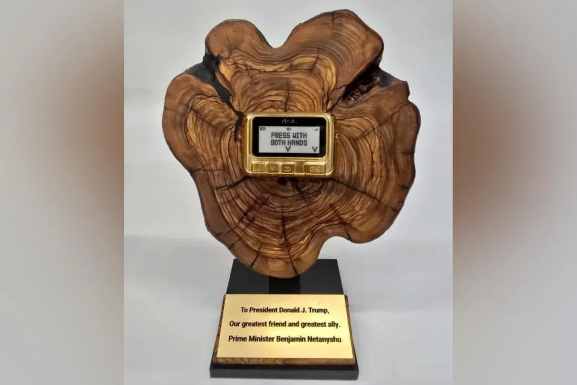 The gift symbolised “a turning point in the war” against Hezbollah, the premier’s office said. 