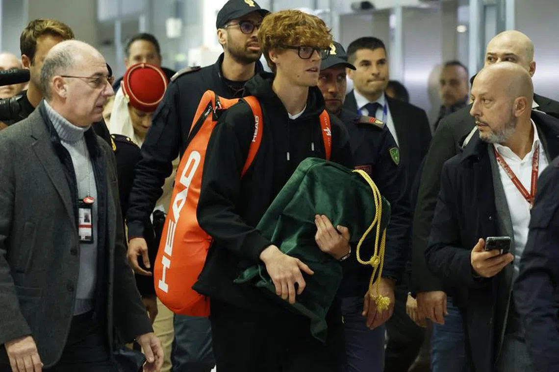 Tennis - Australian Open - Jannik Sinner arrives in Italy after Australian Open victory - Leonardo da Vinci Airport, Fiumicino, Italy - January 30, 2024 Italy's Jannik Sinner arrives at Leonardo da Vinci Airport after winning the Australian Open REUTERS/Remo Casilli/ File Photo