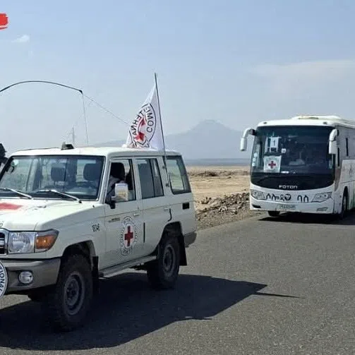 A convoy of the International Committee of the Red Cross in Ethiopia evacuates people out of conflict-affected Mekelle in Tigray to Semera in the Afar region, acting as a neutral and independent intermediary, based on the request and approval of all authorities concerned, in Mekelle, Ethiopia, September 28, 2026. International Committee of the Red Cross/Handout via REUTERS