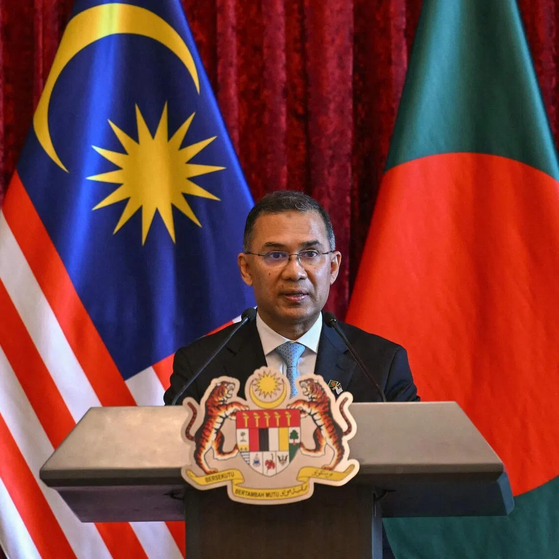 Bangladeshi Prime Minister Tarique Rahman (above) met Aminul Islam at Kuala Lumpur’s national palace in June.