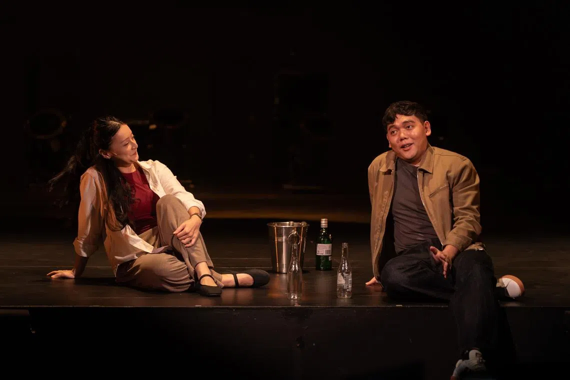 Juliana Kassim Chan and Marwyn Ho in Constellations.