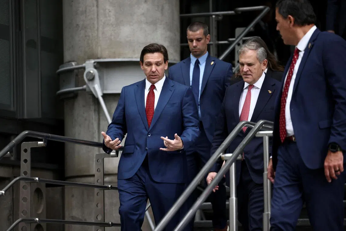 Mr DeSantis, 44, a rising star in the Republican party, has promoted a conservative agenda on issues related to education, immigration and abortion rights.
