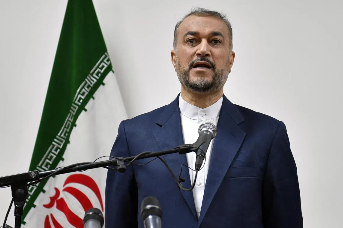Iranian Foreign Minister Hossein Amir-Abdollahian said he hopes diplomatic missions in Teheran and Riyadh will reopen.