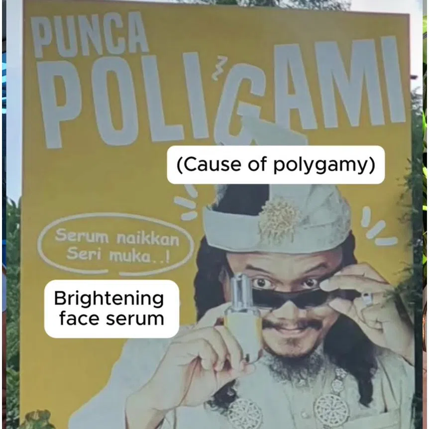 Examples of some advertisements and billboards in Malaysia with suggestive or sexist tones.