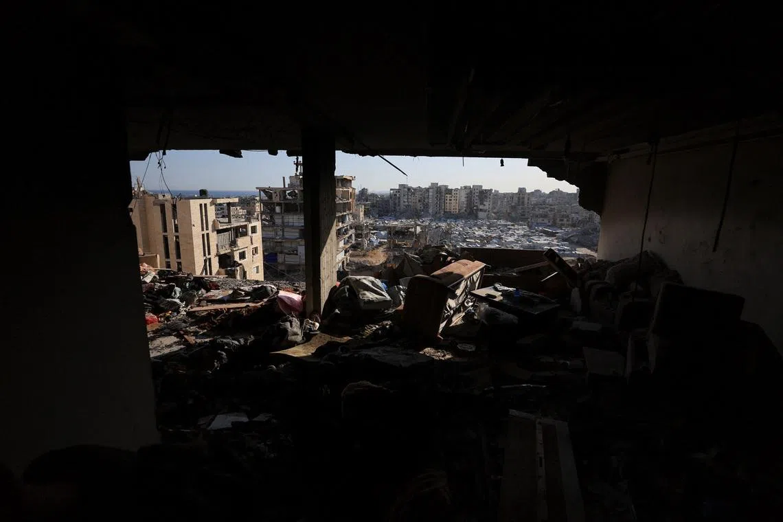 People's belongings lie scattered at the site of an Israeli strike on an apartment in Gaza City, June 4, 2026. REUTERS/Dawoud Abu Alkas