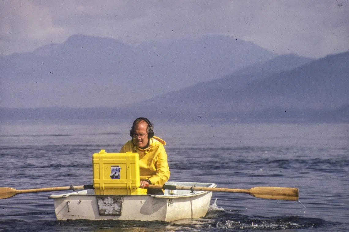 Biologist Roger Payne in South East Alaska, circa 1993.