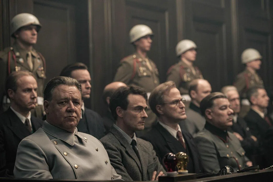 Russell Crowe as Hermann Goring in Nuremberg.