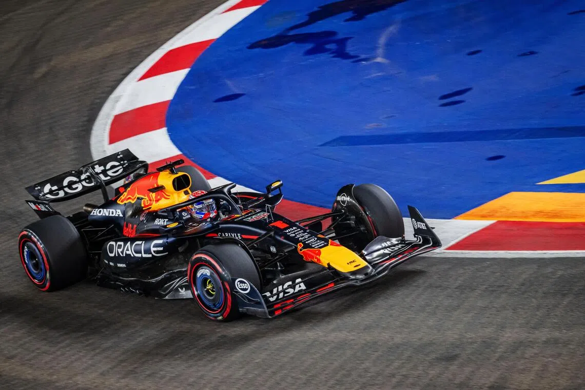 Red Bull's Max Verstappen during the Singapore Grand Prix.