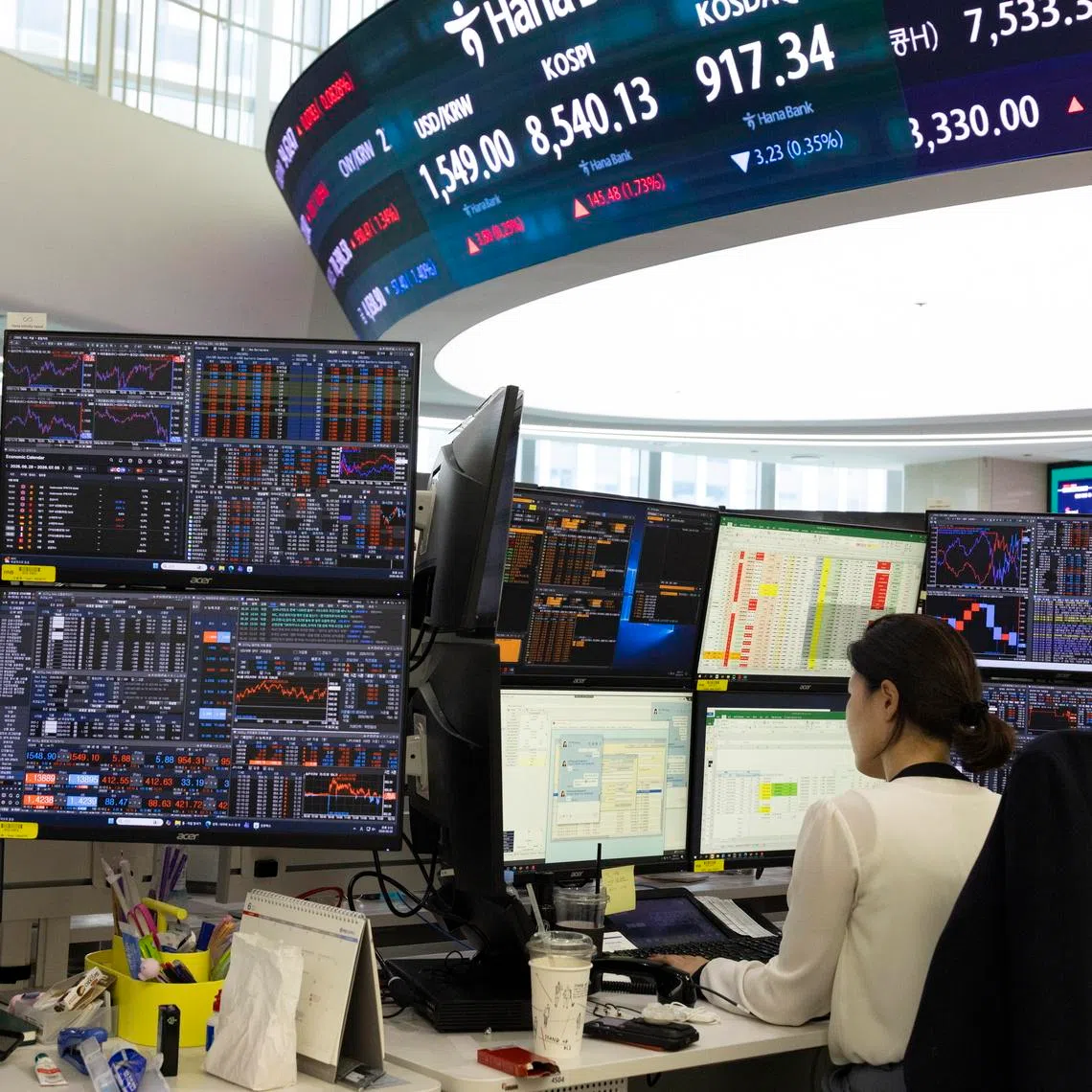 Overseas investors pulled a net US$137.36 billion (S$178 billion) from shares across South Korea, Taiwan, India, Indonesia, Thailand, Vietnam and the Philippines in the first six months of the year.