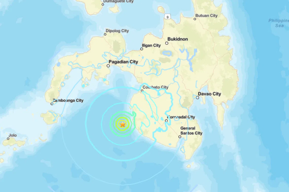 The quake was at a depth of 10 km, said the German Research Centre for Geosciences.
