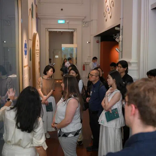 The programme involved a guided tour of the Asian Civilisations Museum.