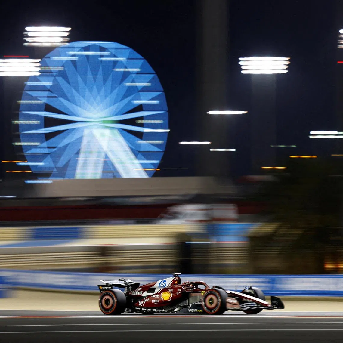 Formula One F1 - Bahrain Grand Prix - Bahrain International Circuit, Sakhir, Bahrain - April 12, 2025 Ferrari's Charles Leclerc during qualifying REUTERS/Rula Rouhana