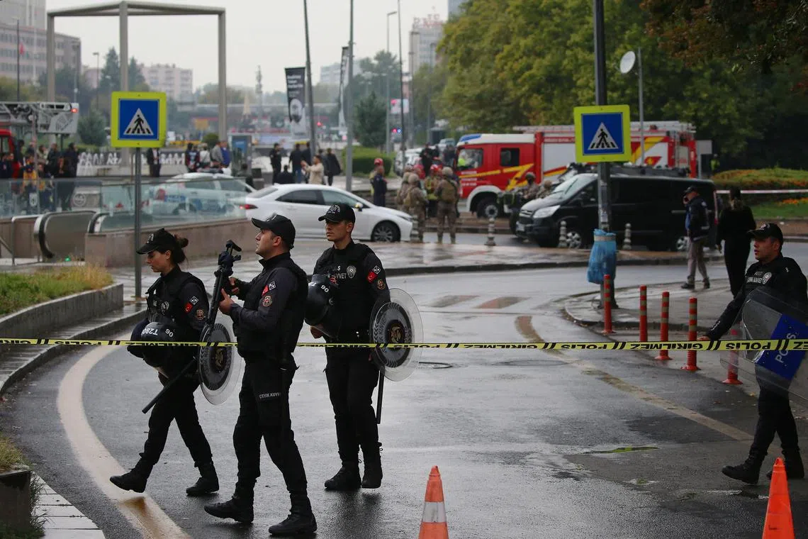 The strikes came after a PKK suicide bombing in Ankara targeted the police headquarters in Ankara.