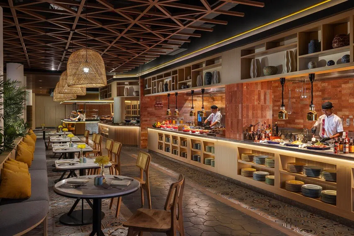 Port 19 is among the dining outlets at Mövenpick Resort & Spa Bintan Lagoon.